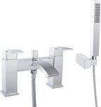 Tidal Square Bath Shower Mixer Tap with Kit