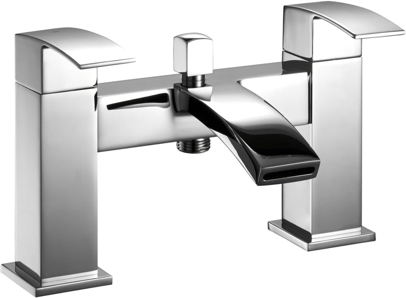 Tidal Square Bath Shower Mixer Tap with Kit