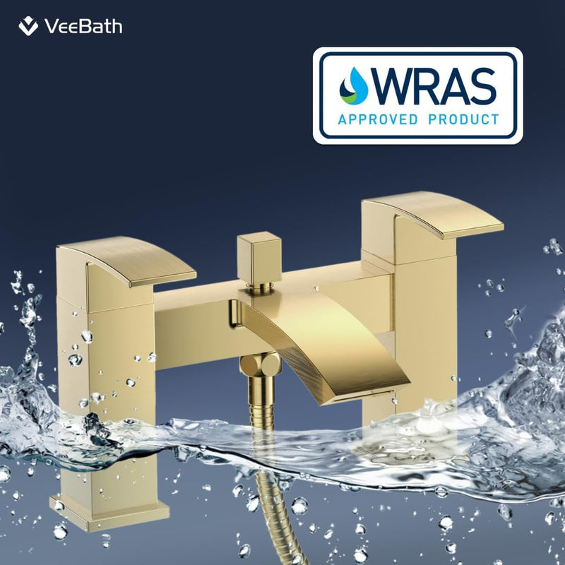 Tidal Square Bath Shower Mixer Tap with Kit
