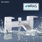 Tidal Square Bath Shower Mixer Tap with Kit