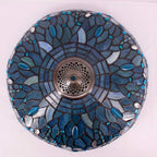 Tiffany Ceiling Light Fixture Sea Stained Glass Dragonfly