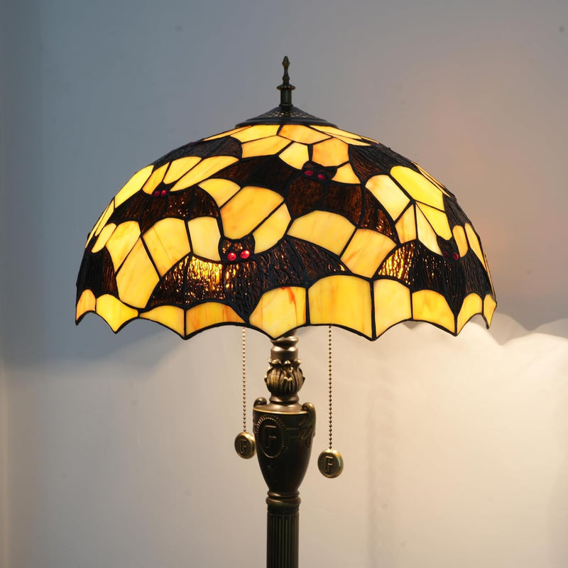 Tiffany Floor Lamp Monstera Deliciosa‌ Stained Glass