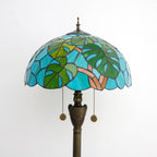 Tiffany Floor Lamp Monstera Deliciosa‌ Stained Glass