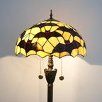 Tiffany Floor Lamp Monstera Deliciosa‌ Stained Glass