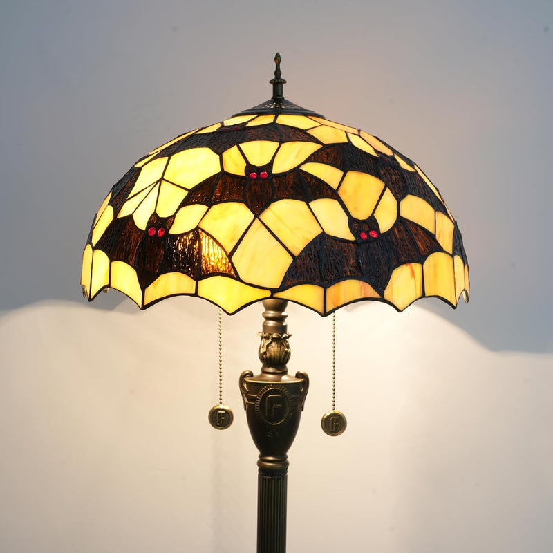 Tiffany Floor Lamp Monstera Deliciosa‌ Stained Glass