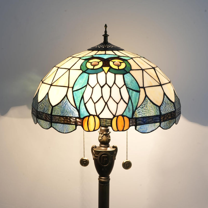 Tiffany Floor Lamp Monstera Deliciosa‌ Stained Glass