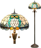 Tiffany Floor Lamp Monstera Deliciosa‌ Stained Glass