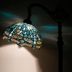 Tiffany Floor Lamp Sea Stained Glass Dragonfly Style