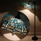 Tiffany Floor Lamp Sea Stained Glass Dragonfly Style