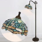 Tiffany Floor Lamp Sea Stained Glass Dragonfly Style