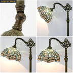 Tiffany Floor Lamp Sea Stained Glass Dragonfly Style