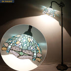 Tiffany Floor Lamp Sea Stained Glass Dragonfly Style
