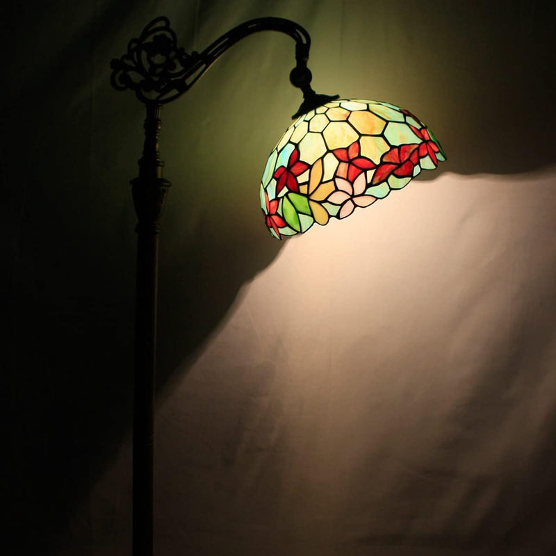 Tiffany Floor Lamp Stained Glass 18.88x12x67 Inch Dragonfly