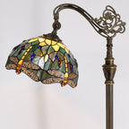 Tiffany Floor Lamp Stained Glass 18.88x12x67 Inch Dragonfly