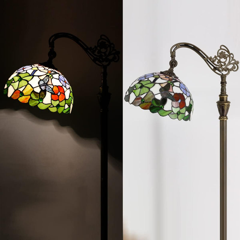 Tiffany Floor Lamp Stained Glass 18.88x12x67 Inch Dragonfly