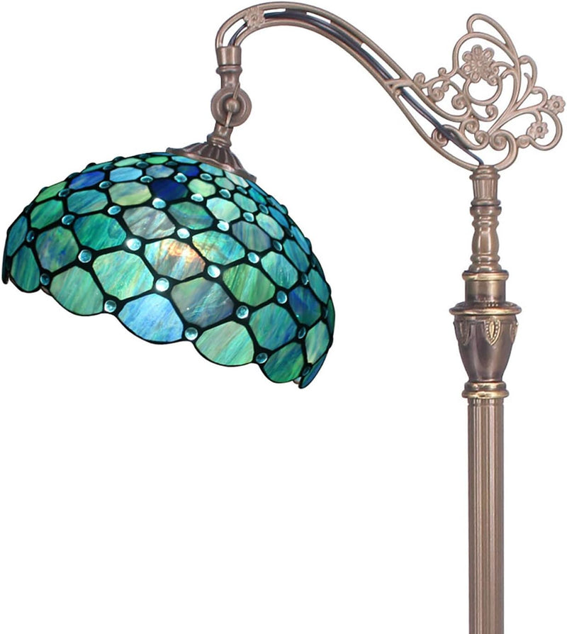 Tiffany Floor Lamp Stained Glass 18.88x12x67 Inch Dragonfly