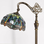 Tiffany Floor Lamp Stained Glass 18.88x12x67 Inch Dragonfly
