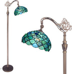Tiffany Floor Lamp Stained Glass 18.88x12x67 Inch Dragonfly