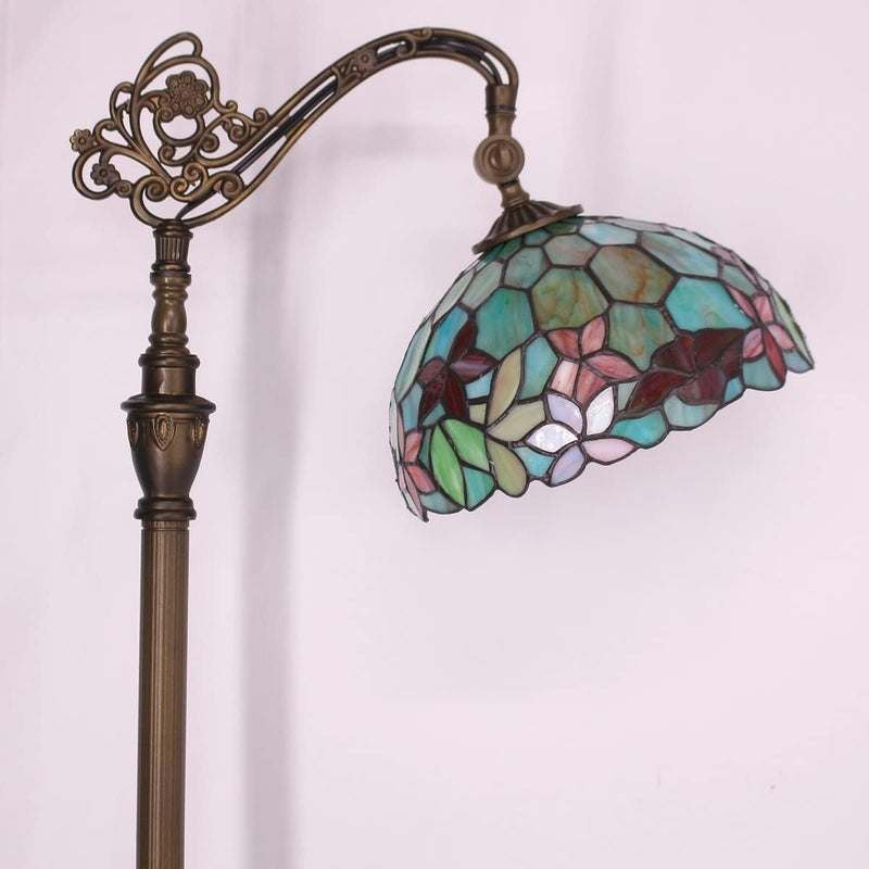 Tiffany Floor Lamp Stained Glass 18.88x12x67 Inch Dragonfly