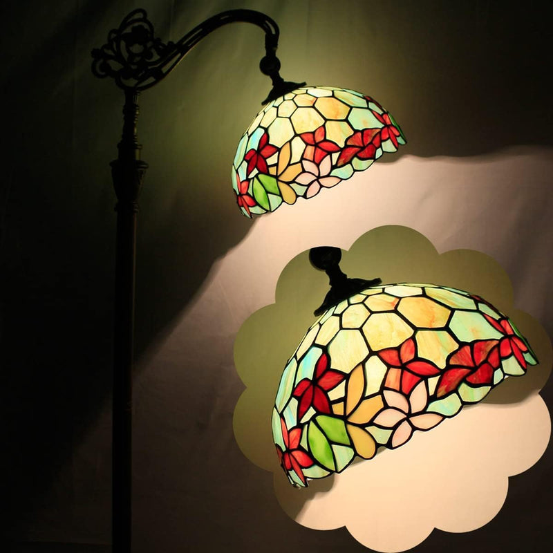 Tiffany Floor Lamp Stained Glass 18.88x12x67 Inch Dragonfly