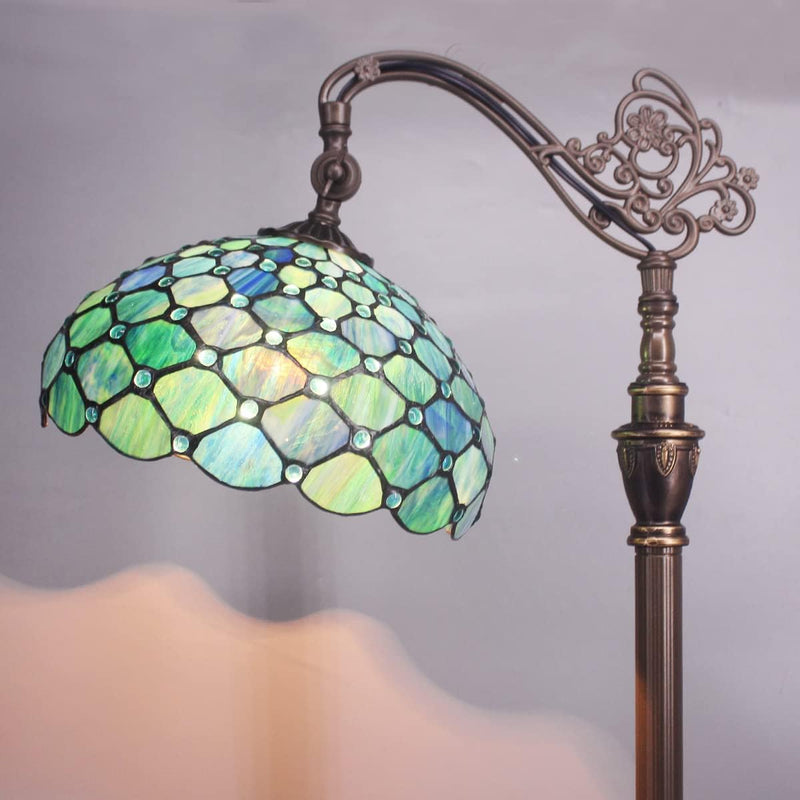Tiffany Floor Lamp Stained Glass 18.88x12x67 Inch Dragonfly