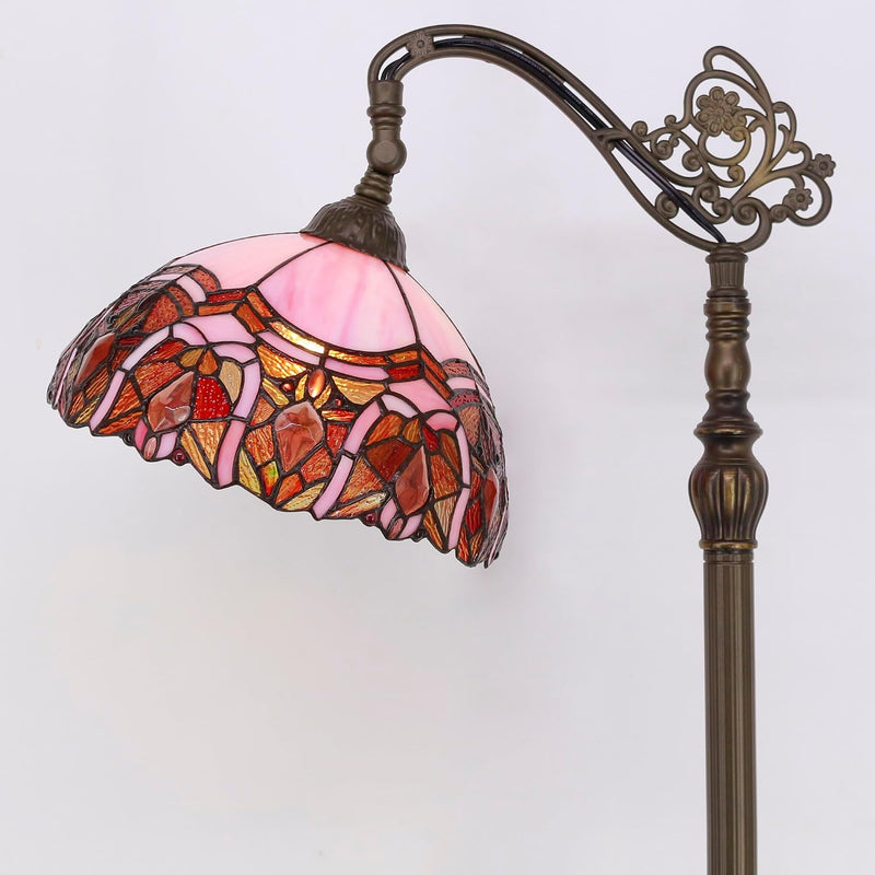 Tiffany Floor Lamp Stained Glass 18.88x12x67 Inch Dragonfly