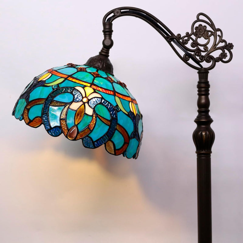 Tiffany Floor Lamp Stained Glass 18.88x12x67 Inch Dragonfly