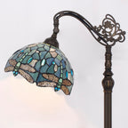 Tiffany Floor Lamp Stained Glass 18.88x12x67 Inch Dragonfly