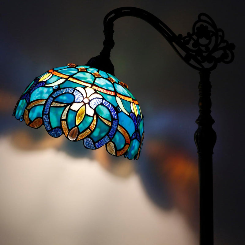 Tiffany Floor Lamp Stained Glass 18.88x12x67 Inch Dragonfly