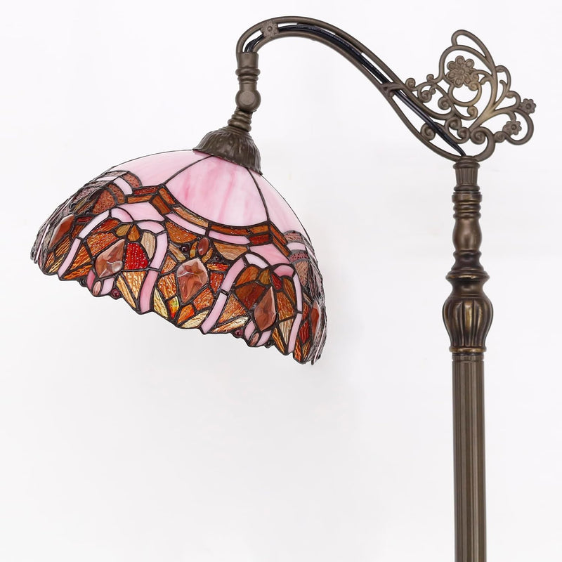 Tiffany Floor Lamp Stained Glass 18.88x12x67 Inch Dragonfly