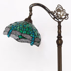 Tiffany Floor Lamp Stained Glass 18.88x12x67 Inch Dragonfly
