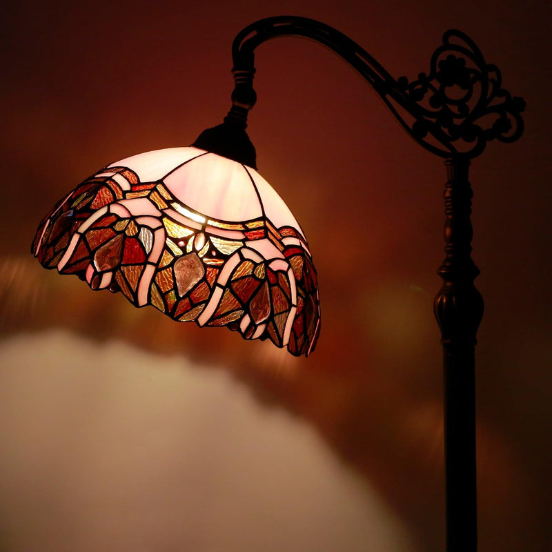Tiffany Floor Lamp Stained Glass 18.88x12x67 Inch Dragonfly