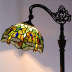 Tiffany Floor Lamp Stained Glass 18.88x12x67 Inch Dragonfly