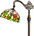 Tiffany Floor Lamp Stained Glass 18.88x12x67 Inch Dragonfly