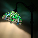 Tiffany Floor Lamp Stained Glass 18.88x12x67 Inch Dragonfly