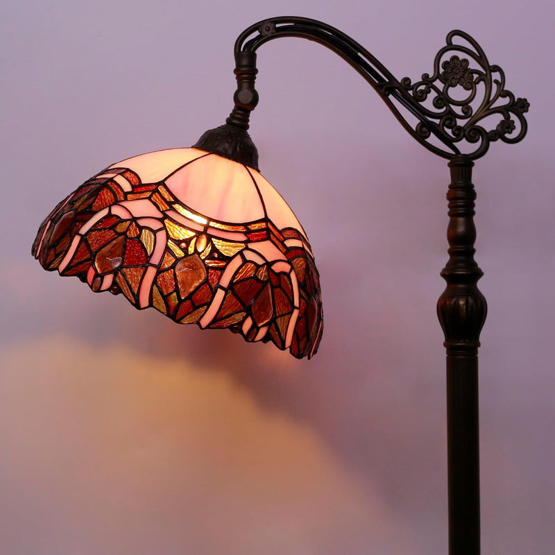 Tiffany Floor Lamp Stained Glass 18.88x12x67 Inch Dragonfly