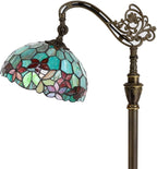Tiffany Floor Lamp Stained Glass 18.88x12x67 Inch Dragonfly