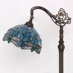Tiffany Floor Lamp Stained Glass 18.88x12x67 Inch Dragonfly