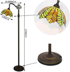 Tiffany Floor Lamp Stained Glass 18.88x12x67 Inch Dragonfly