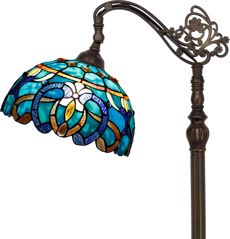 Tiffany Floor Lamp Stained Glass 18.88x12x67 Inch Dragonfly