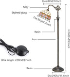 Tiffany Floor Lamp Tulip Stained Glass Gooseneck Light
