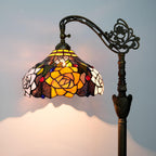 Tiffany Floor Lamp Vintage Standing Rose Flowers Style