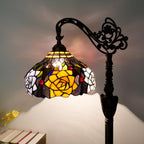 Tiffany Floor Lamp Vintage Standing Rose Flowers Style