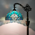 Tiffany Floor Lamp Vintage Standing Stained Glass Light