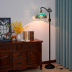 Tiffany Floor Lamp Vintage Standing Stained Glass Light