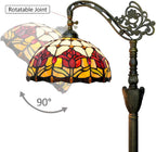 Tiffany Floor Lamp Vintage Standing Tulip Style Stained