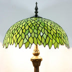 Tiffany Floor Lamp Wisteria Stained Glass Standing Reading