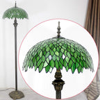 Tiffany Floor Lamp Wisteria Stained Glass Standing Reading