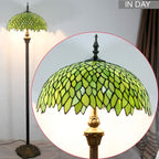 Tiffany Floor Lamp Wisteria Stained Glass Standing Reading