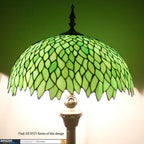 Tiffany Floor Lamp Wisteria Stained Glass Standing Reading